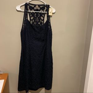 Stetson NWT Western Lace Dress Womens Sz 14 Black Sleeveless Racer Back Style